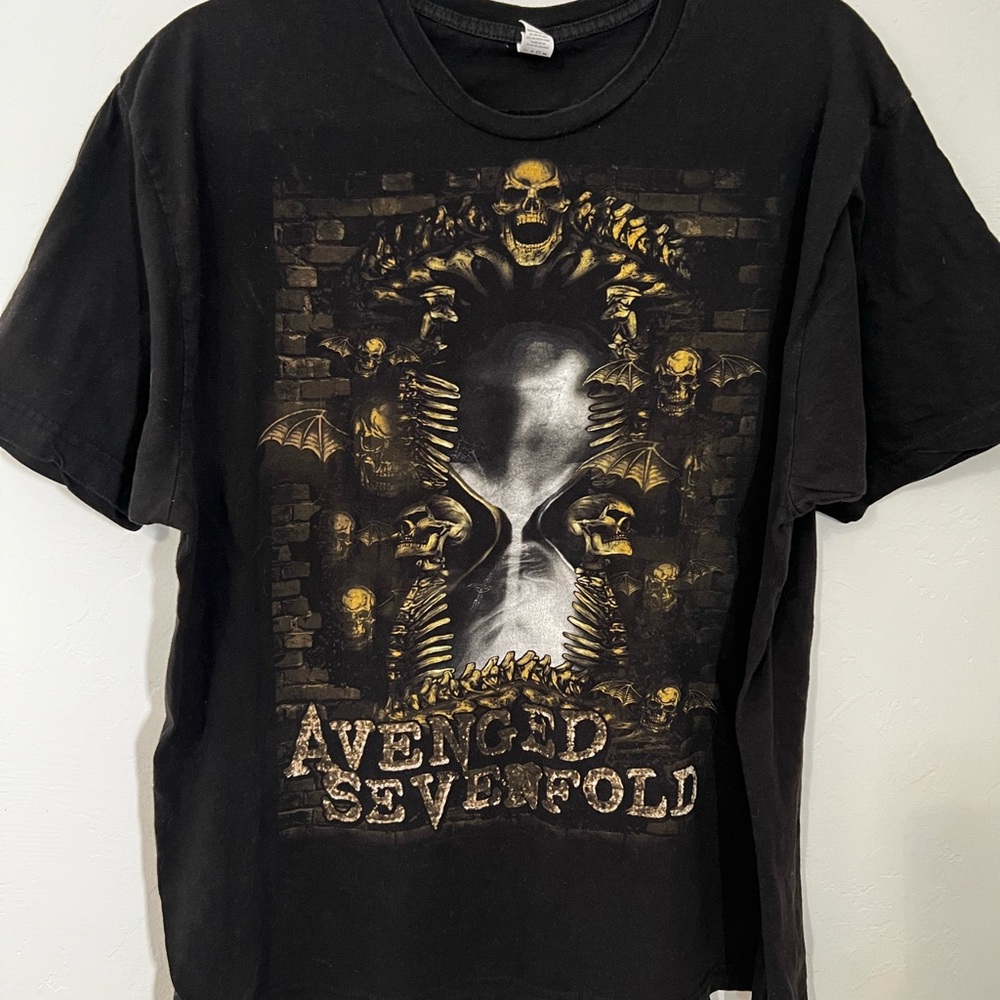 Avenged Sevenfold - Black T-Shirt Mens Size XL - Tultex
